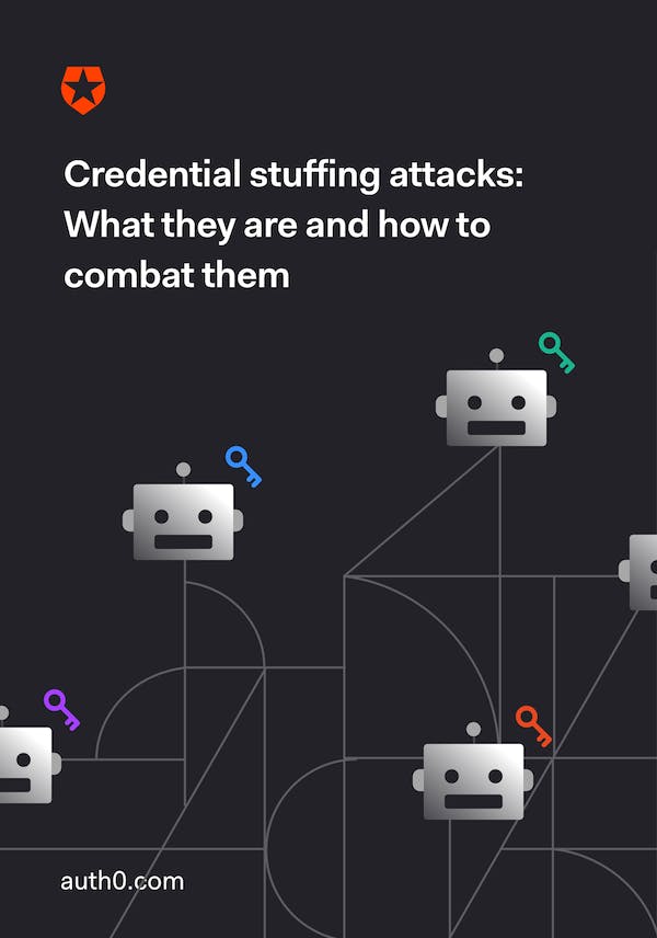 Screenshot of the cover of a PDF titled Credential Stuffing Attacks: What Are They and How to Combat Them